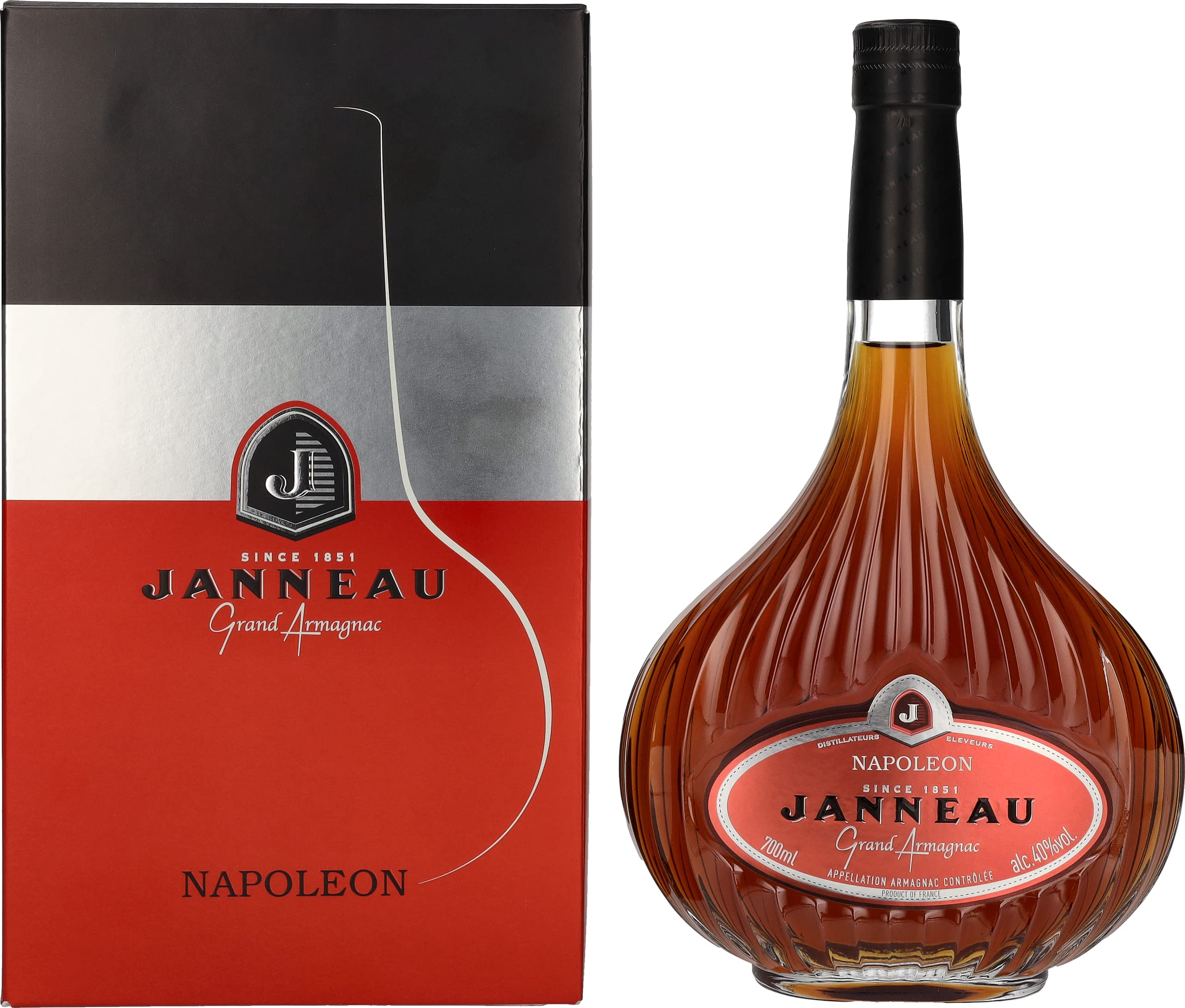 Grand Armagnac Napoléon 700ml 40% Janneau Napoleon Grand Armagnac 40% Vol. 0,7l in Giftbox : Amazon